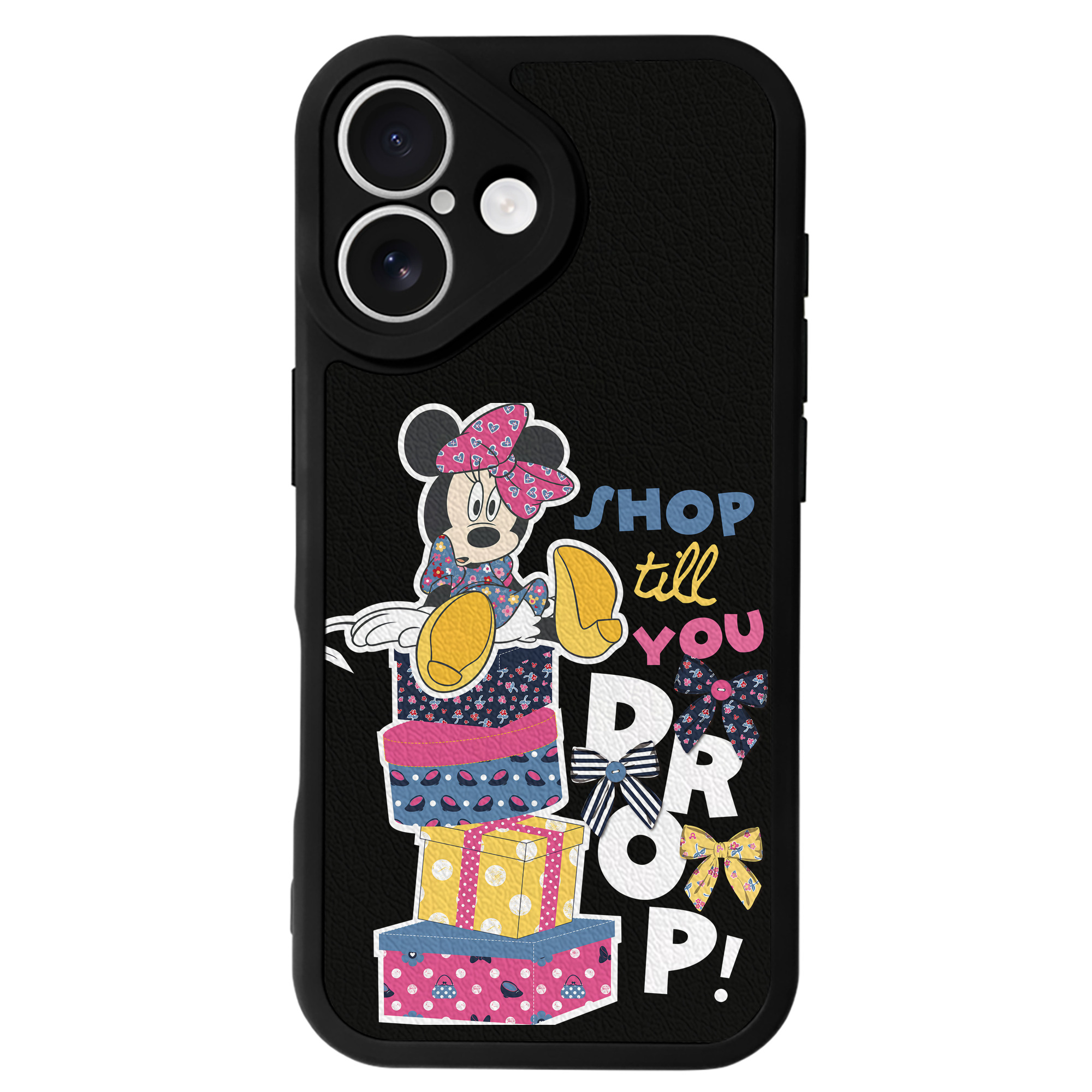 （画像用） ミッキーマウス Mickey Mouse 【iPhone 16シリーズ対応】シリコンスマホケース（レザー調） 材質：シリコン
